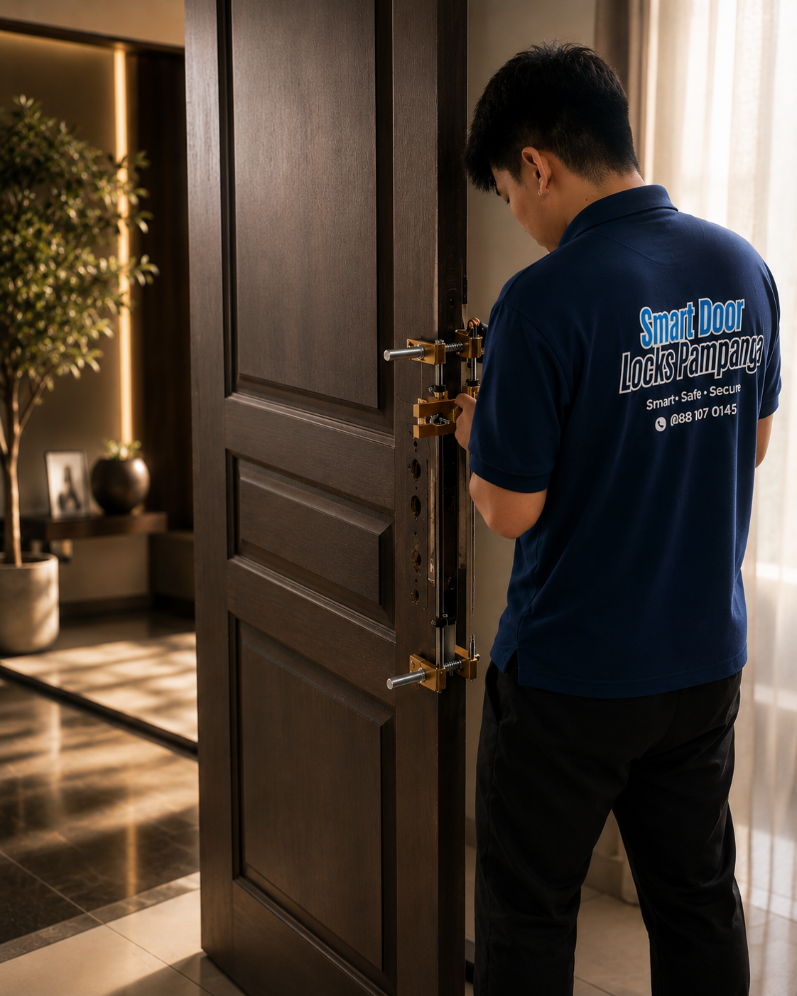Professional smart lock installation
