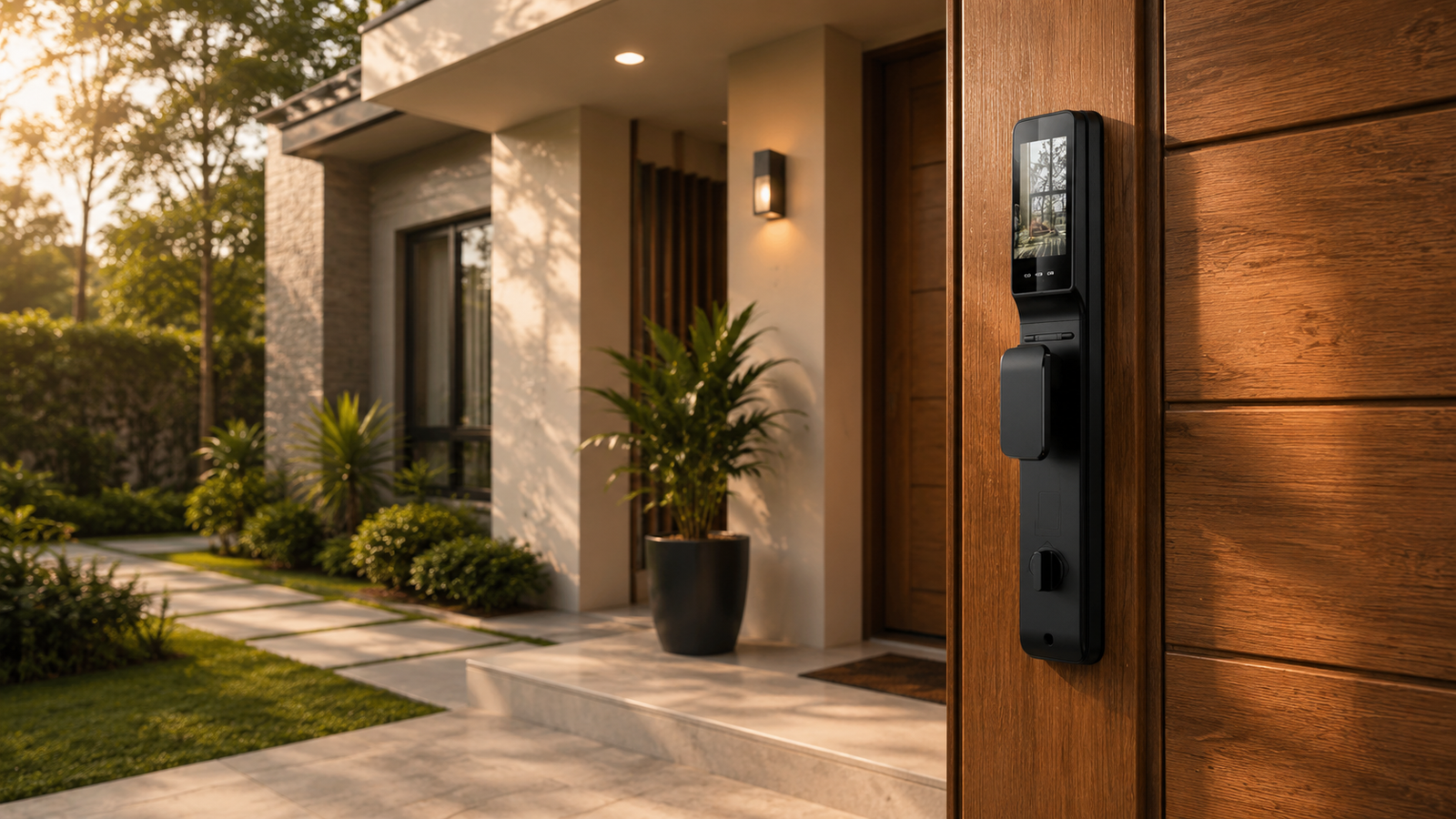 Modern home entrance